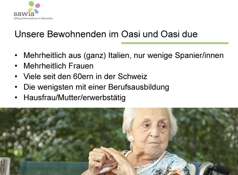 Frauen Viele seit den 60ern in der Schweiz Die wenigsten