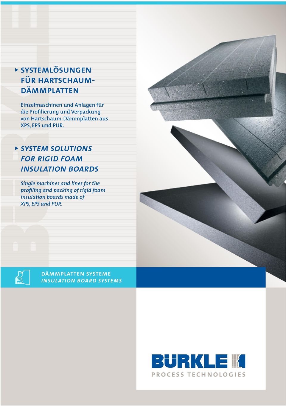 system solutions for rigid foam insulation boards Single machines and lines for the