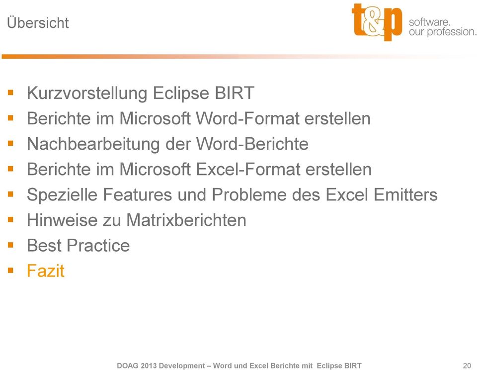 erstellen Spezielle Features und Probleme des Excel Emitters Hinweise zu