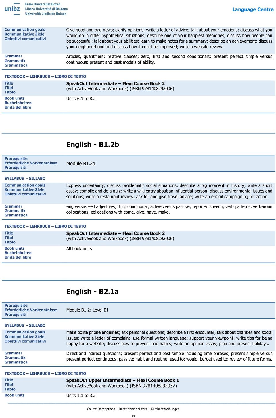 website review. Articles, quantifiers; relative clauses; zero, first and second conditionals; present perfect simple versus continuous; present and past modals of ability.