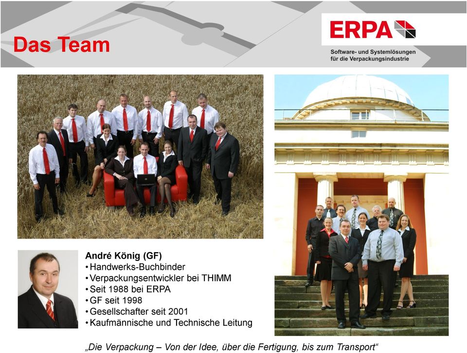 bei THIMM Seit 1988 bei ERPA GF seit 1998