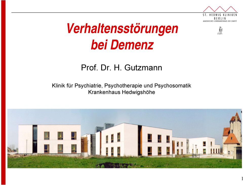 Gutzmann Klinik für Psychiatrie,