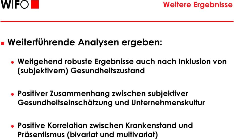 Zusammenhang zwischen subjektiver Gesundheitseinschätzung und