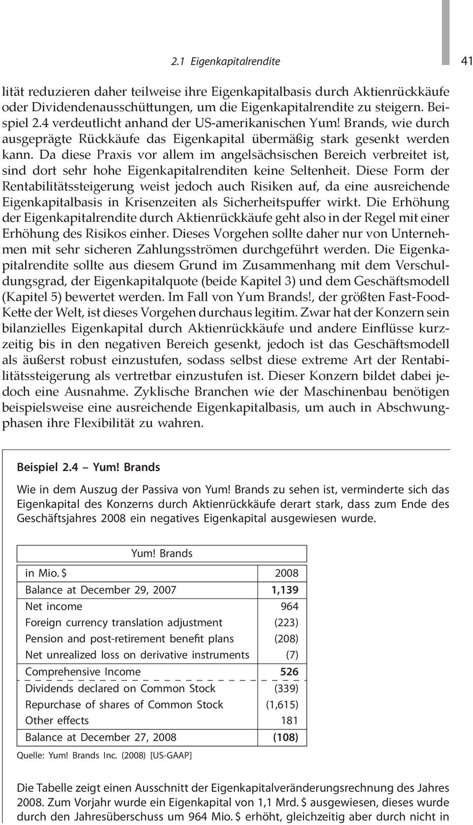 Da diese Praxis vor allem im angelsächsischen Bereich verbreitet ist, sind dort sehr hohe Eigenkapitalrenditen keine Seltenheit.