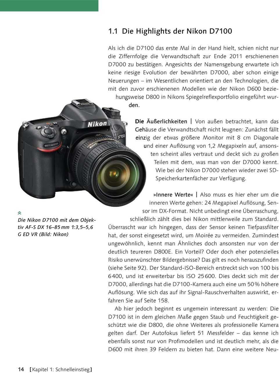 Modellen wie der Nikon D600 beziehungsweise D800 in Nikons Spiegelreflexportfolio eingeführt wurden.