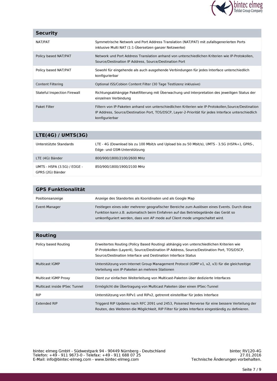 Address, Source/Destination Port Sowohl für eingehende als auch ausgehende Verbindungen für jedes Interface unterschiedlich konfigurierbar Optional ISS/Cobion Content Filter (30 Tage Testlizenz