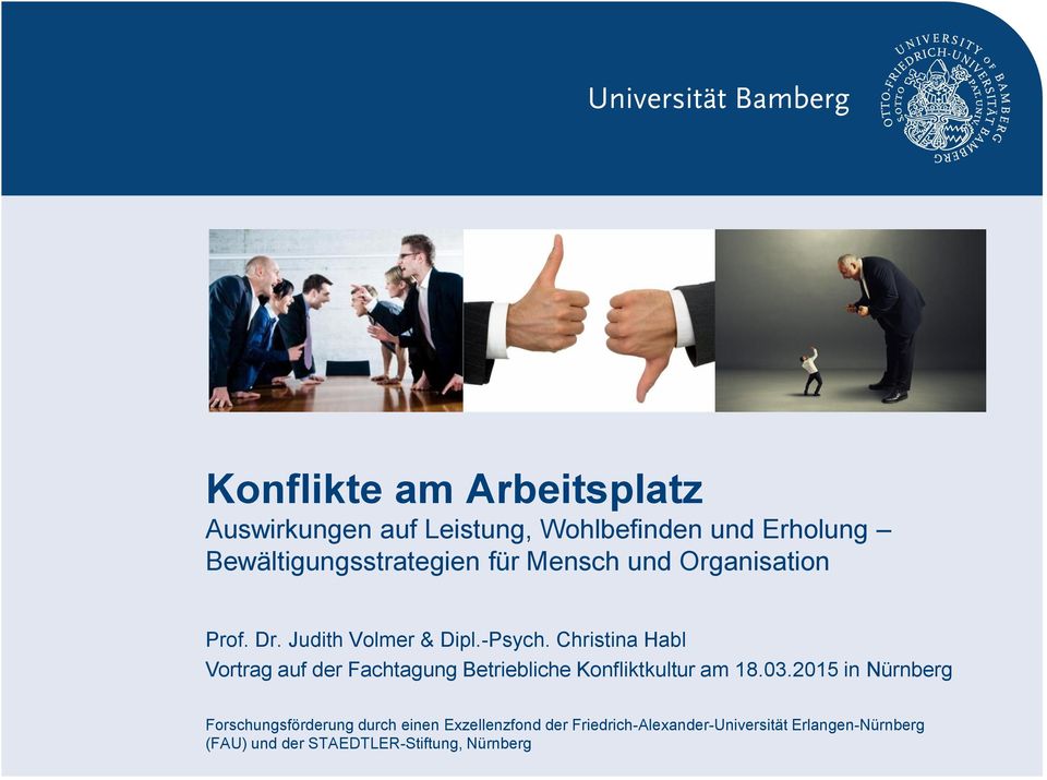 Christina Habl Vortrag auf der Fachtagung Betriebliche Konfliktkultur am 18.03.