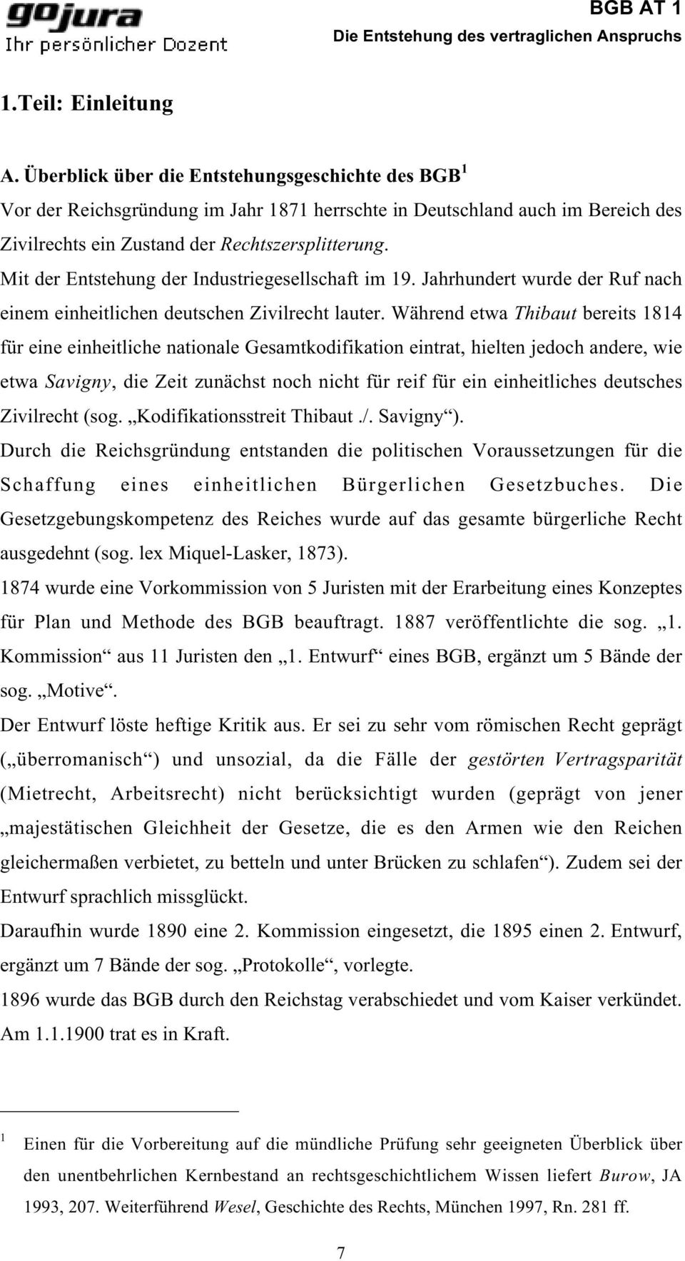 Mit der Entstehung der Industriegesellschaft im 19. Jahrhundert wurde der Ruf nach einem einheitlichen deutschen Zivilrecht lauter.