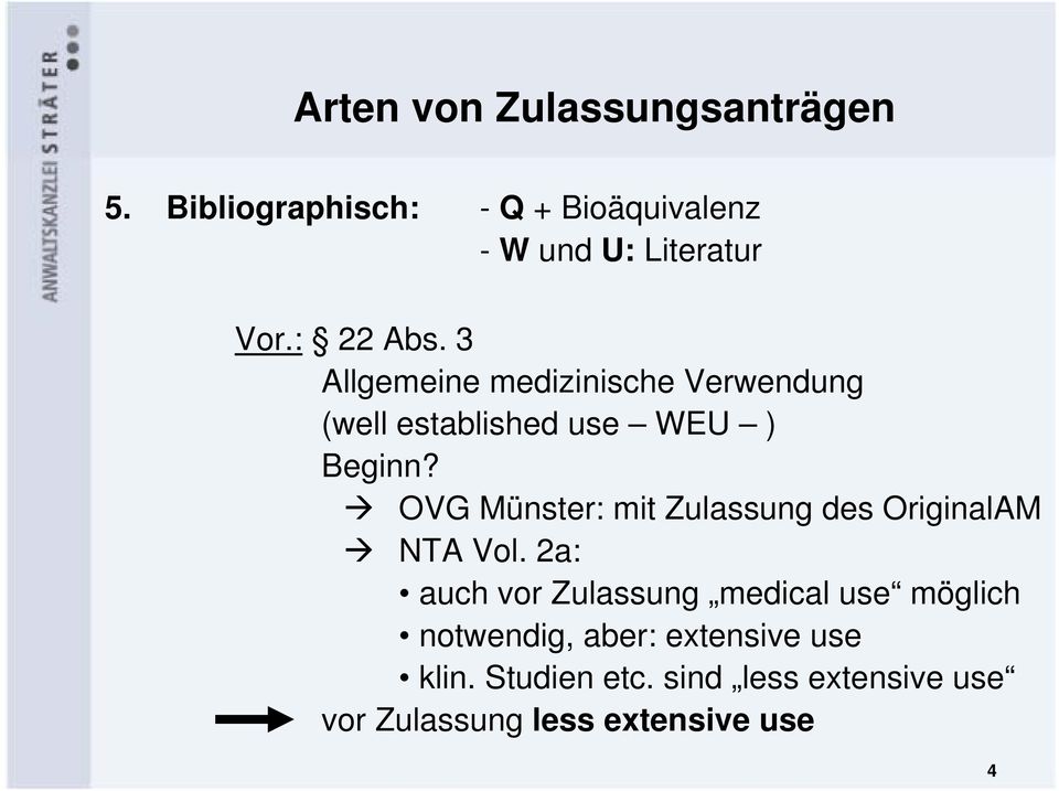 OVG Münster: mit Zulassung des OriginalAM NTA Vol.