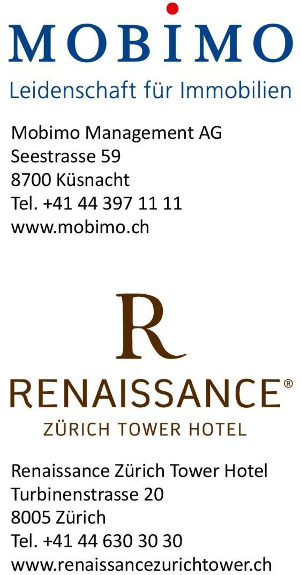 ch Renaissance Zürich Tower Hotel Turbinenstrasse