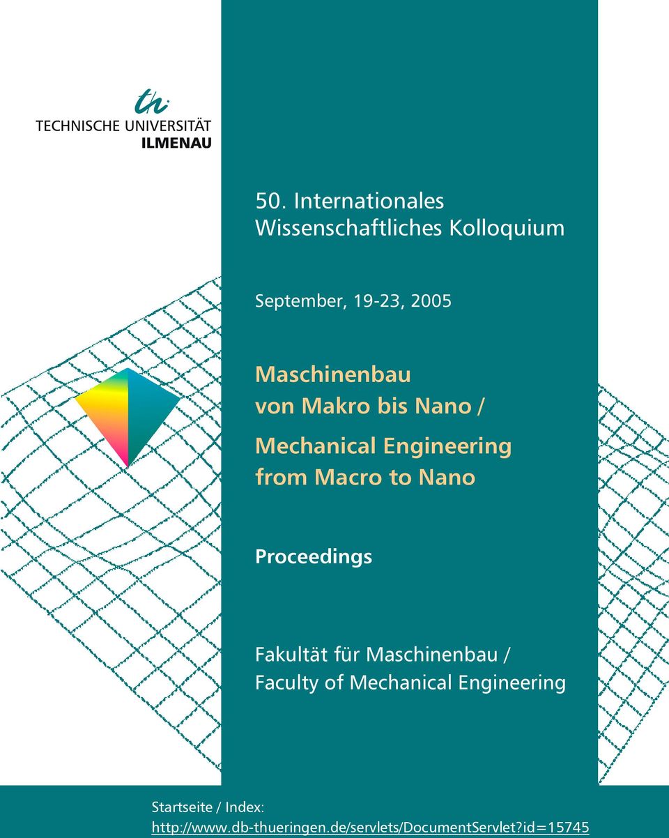 Proceedings Fakultät für Maschinenbau / Faculty of Mechanical Engineering