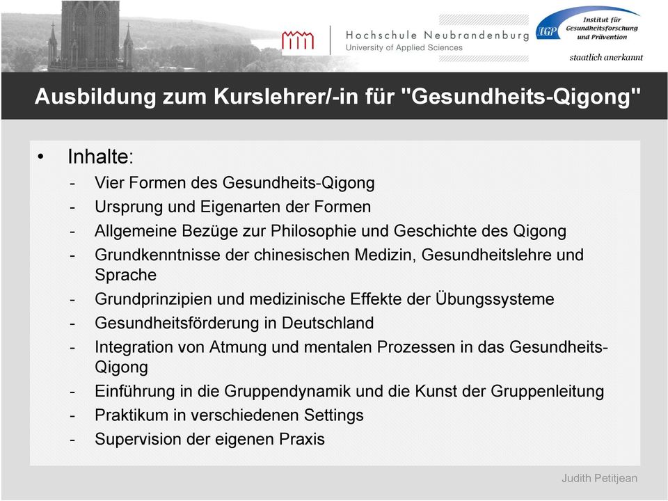 Grundprinzipien und medizinische Effekte der Übungssysteme - Gesundheitsförderung in Deutschland - Integration von Atmung und mentalen Prozessen