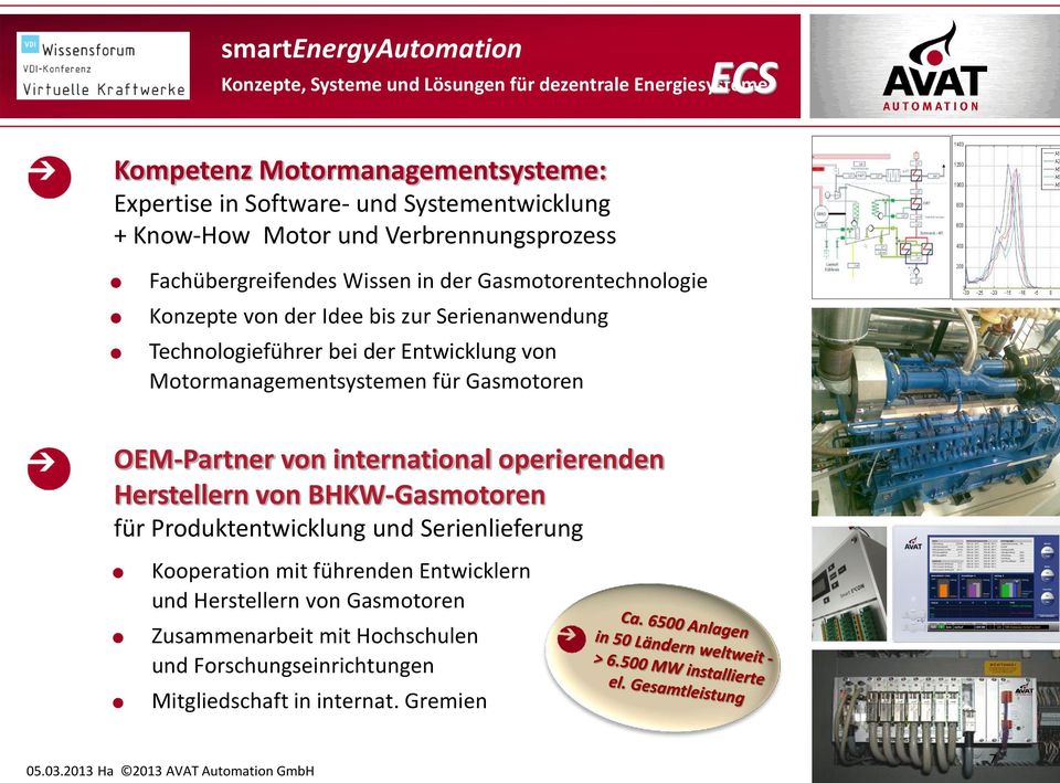 für Gasmotoren OEM-Partner von international operierenden Herstellern von BHKW-Gasmotoren für Produktentwicklung und Serienlieferung Kooperation