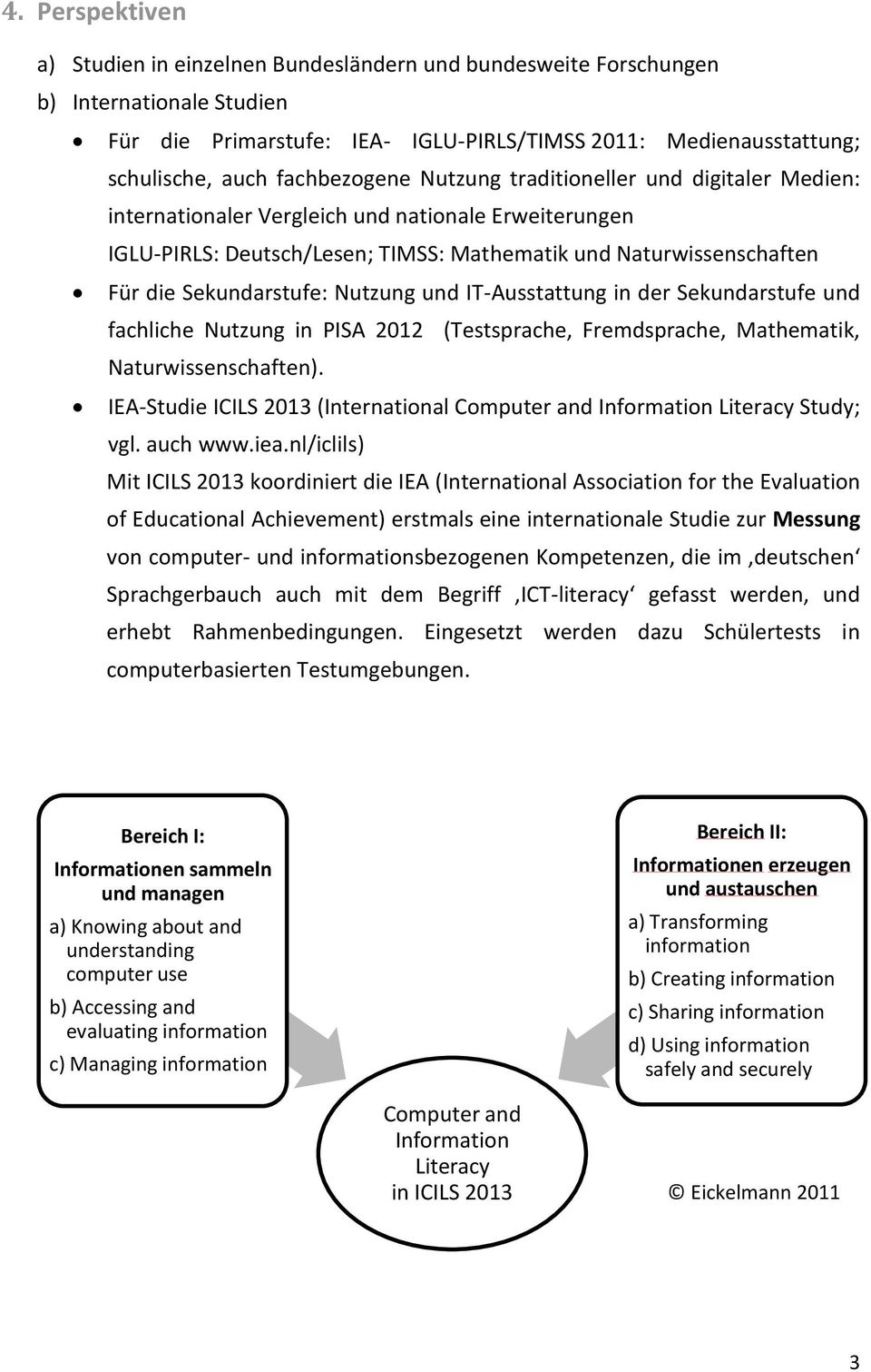 Sekundarstufe: Nutzung und IT-Ausstattung in der Sekundarstufe und fachliche Nutzung in PISA 2012 (Testsprache, Fremdsprache, Mathematik, Naturwissenschaften).