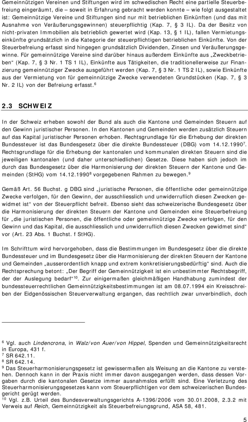 Da der Besitz von nicht-privaten Immobilien als betrieblich gewertet wird (Kap. 13, 1 IL), fallen Vermietungseinkünfte grundsätzlich in die Kategorie der steuerpflichtigen betrieblichen Einkünfte.