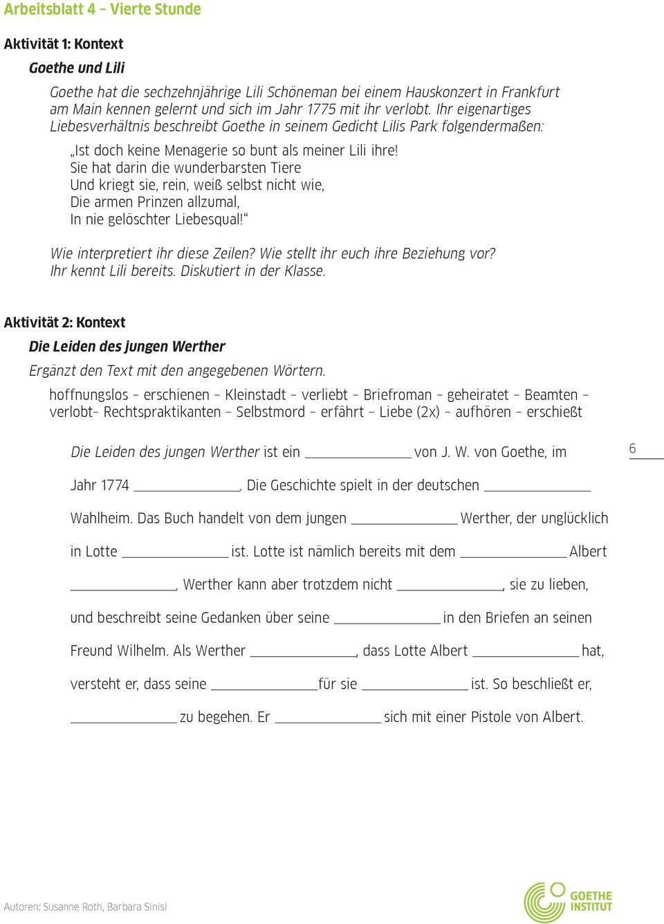 Sie hat darin die wunderbarsten Tiere Und kriegt sie rein, weiß selbst nicht wie, Die armen Prinzen allzumal, In nie gelöschter Liebesqual! Wie interpretiert ihr diese Zeilen?