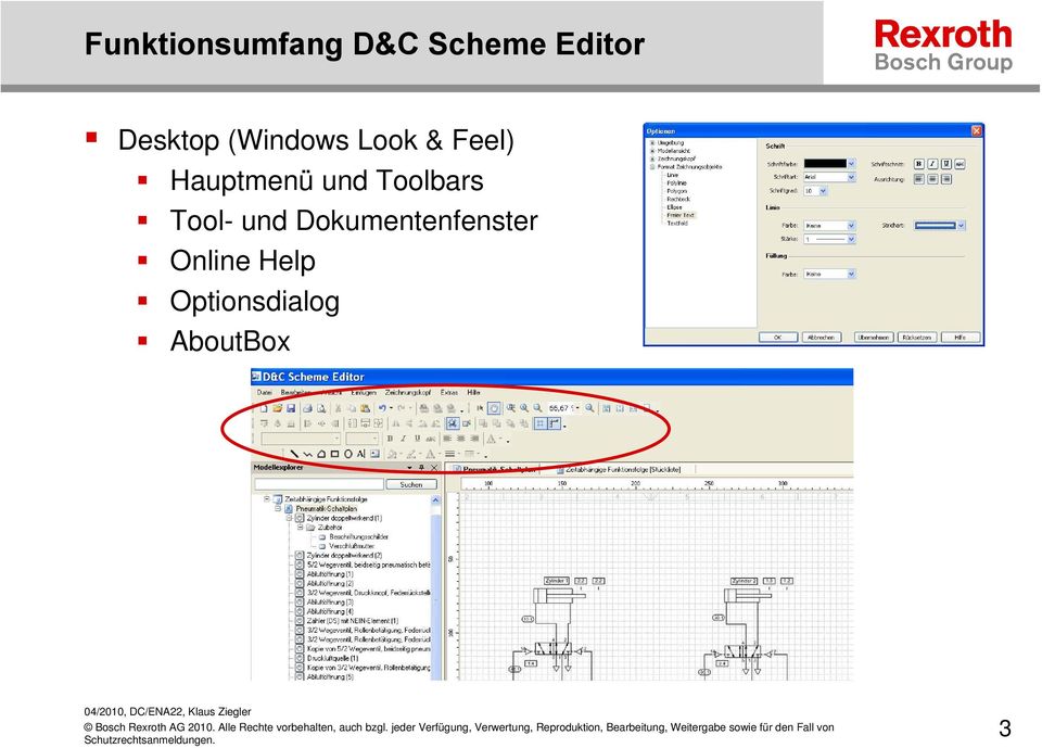 und Dokumentenfenster Online