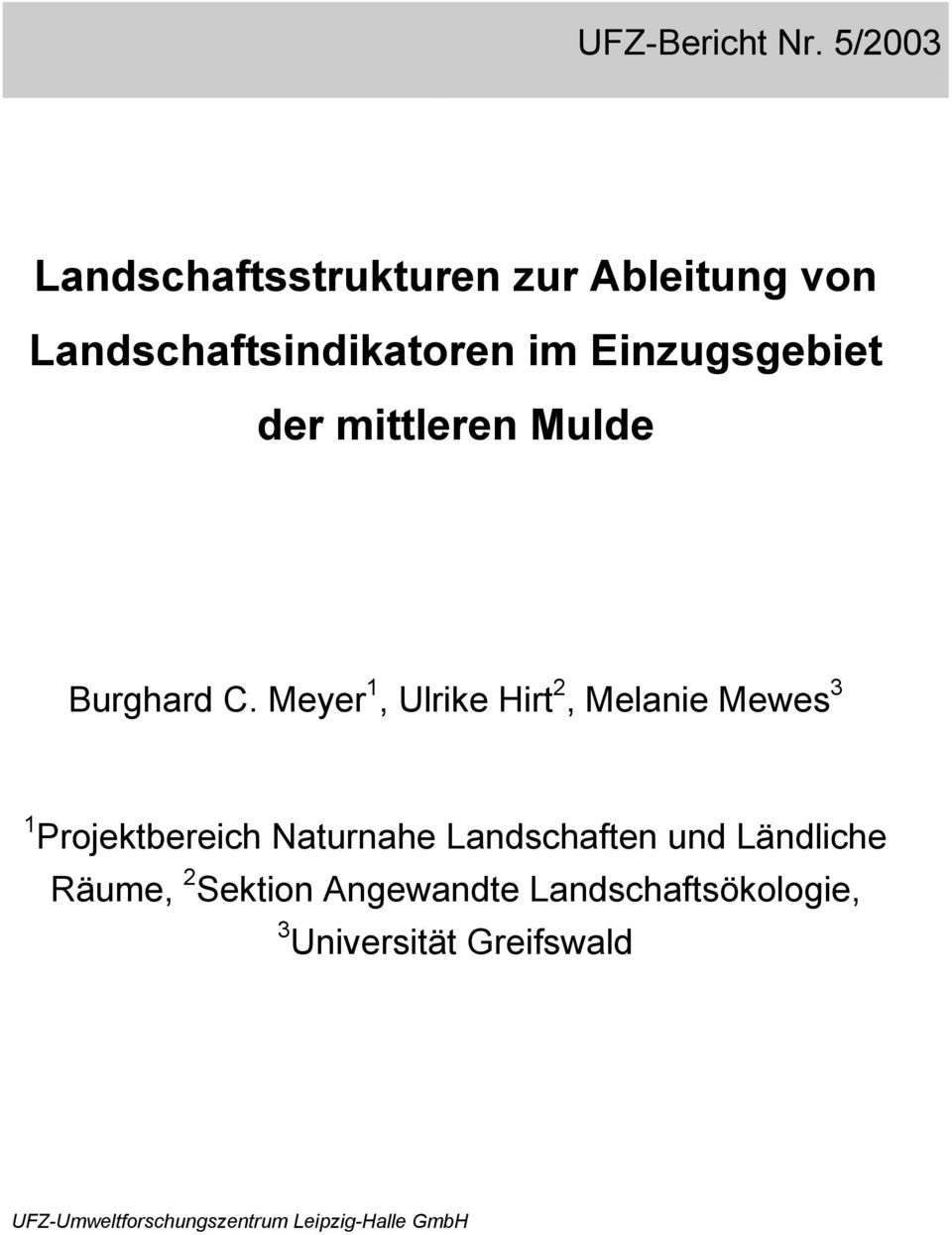 der mittleren Mulde Burghard C.