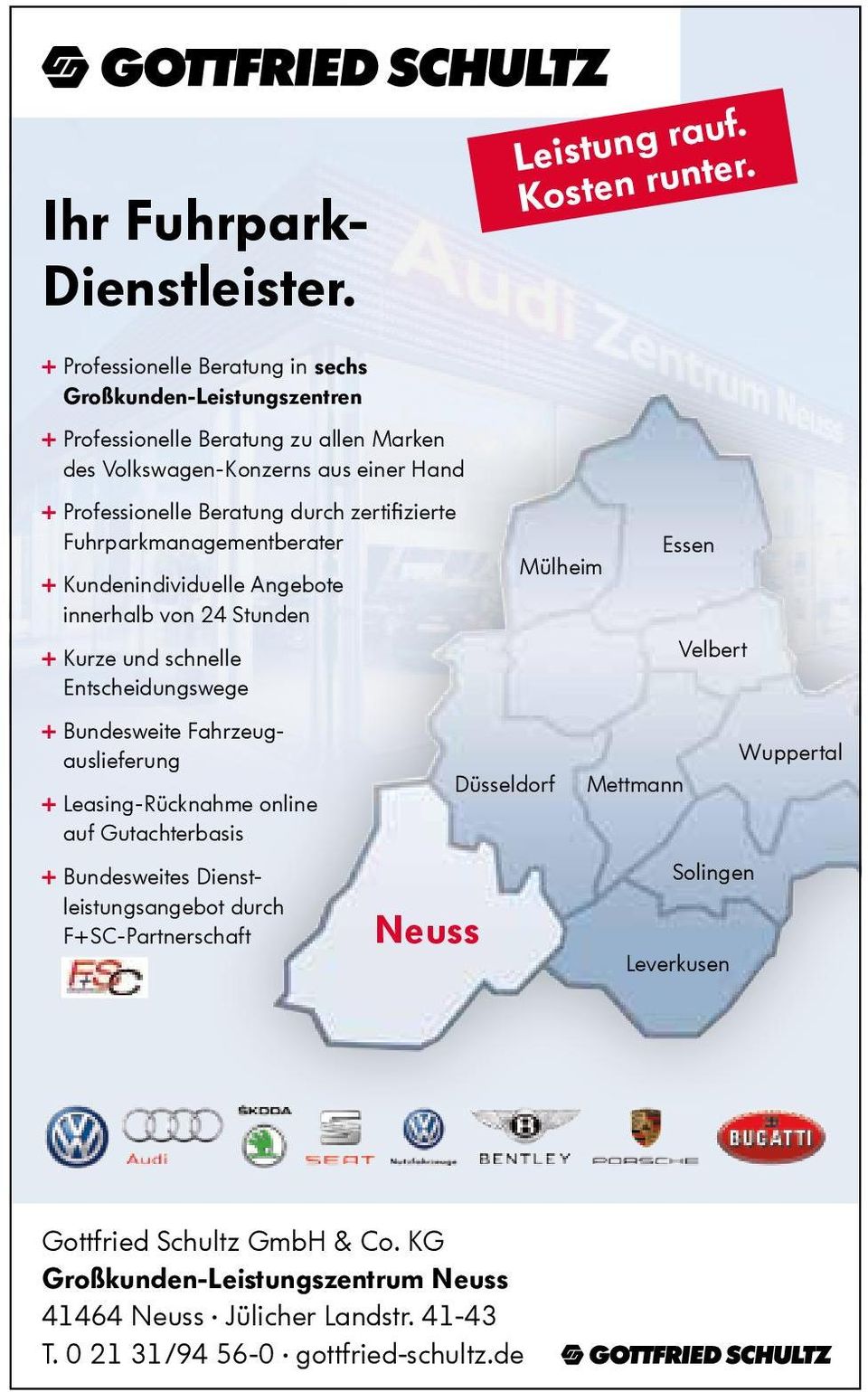 zertifizierte Fuhrparkmanagementberater Essen Mülheim + Kundenindividuelle Angebote innerhalb von 24 Stunden + Kurze und schnelle Velbert Entscheidungswege + Bundesweite
