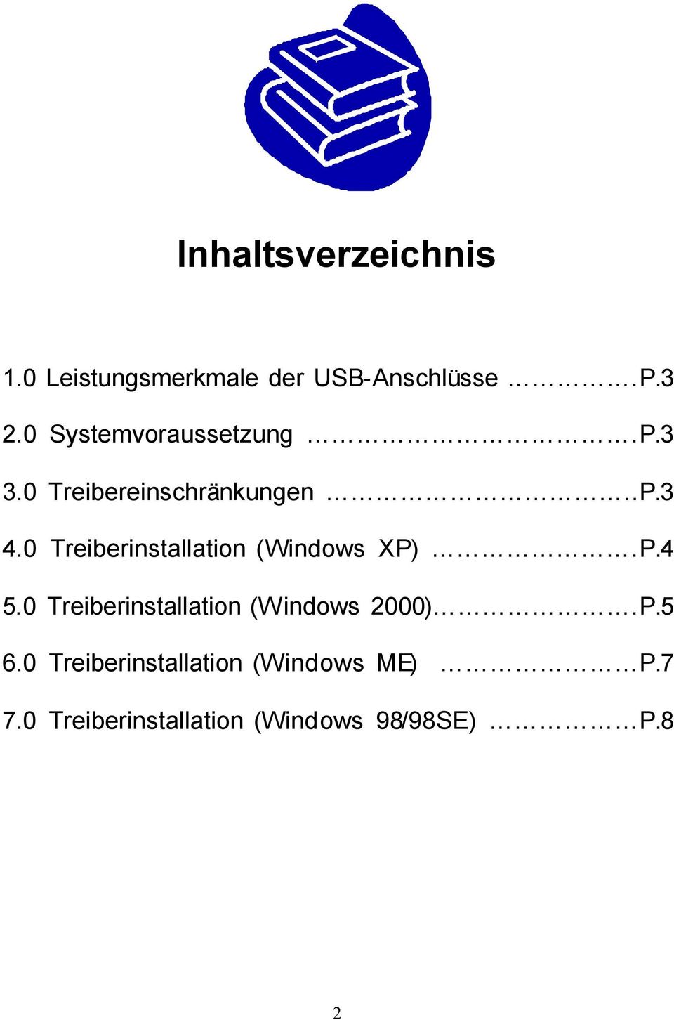 0 Treiberinstallation (Windows XP).P.4 5.