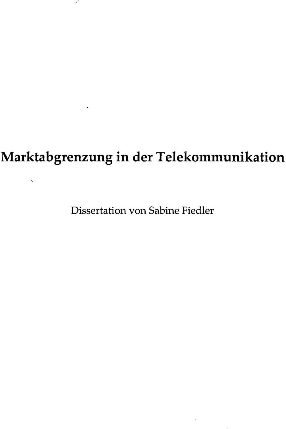 Telekommunikation