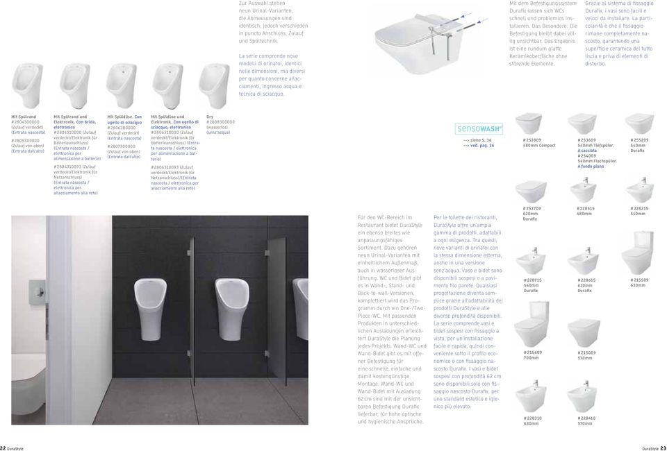 Mit dem Befestigungssystem Durafix lassen sich WCs schnell und problemlos installieren. Das Besondere: Die Befestigung bleibt dabei völlig unsichtbar.
