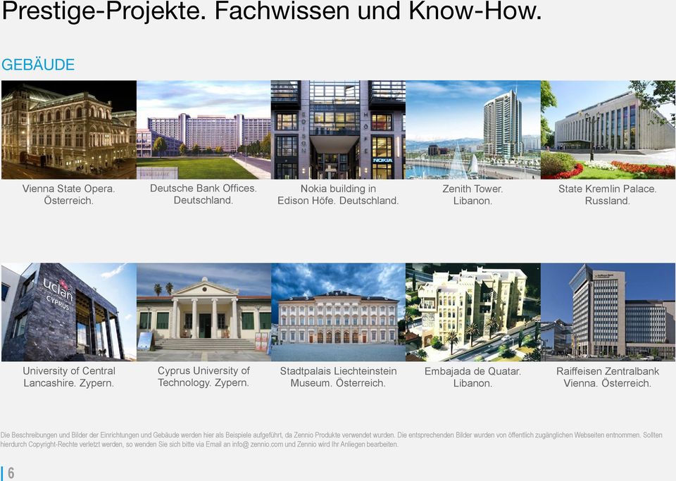 Raiffeisen Zentralbank Vienna. Österreich. Die Beschreibungen und Bilder der Einrichtungen und Gebäude werden hier als Beispiele aufgeführt, da Zennio Produkte verwendet wurden.