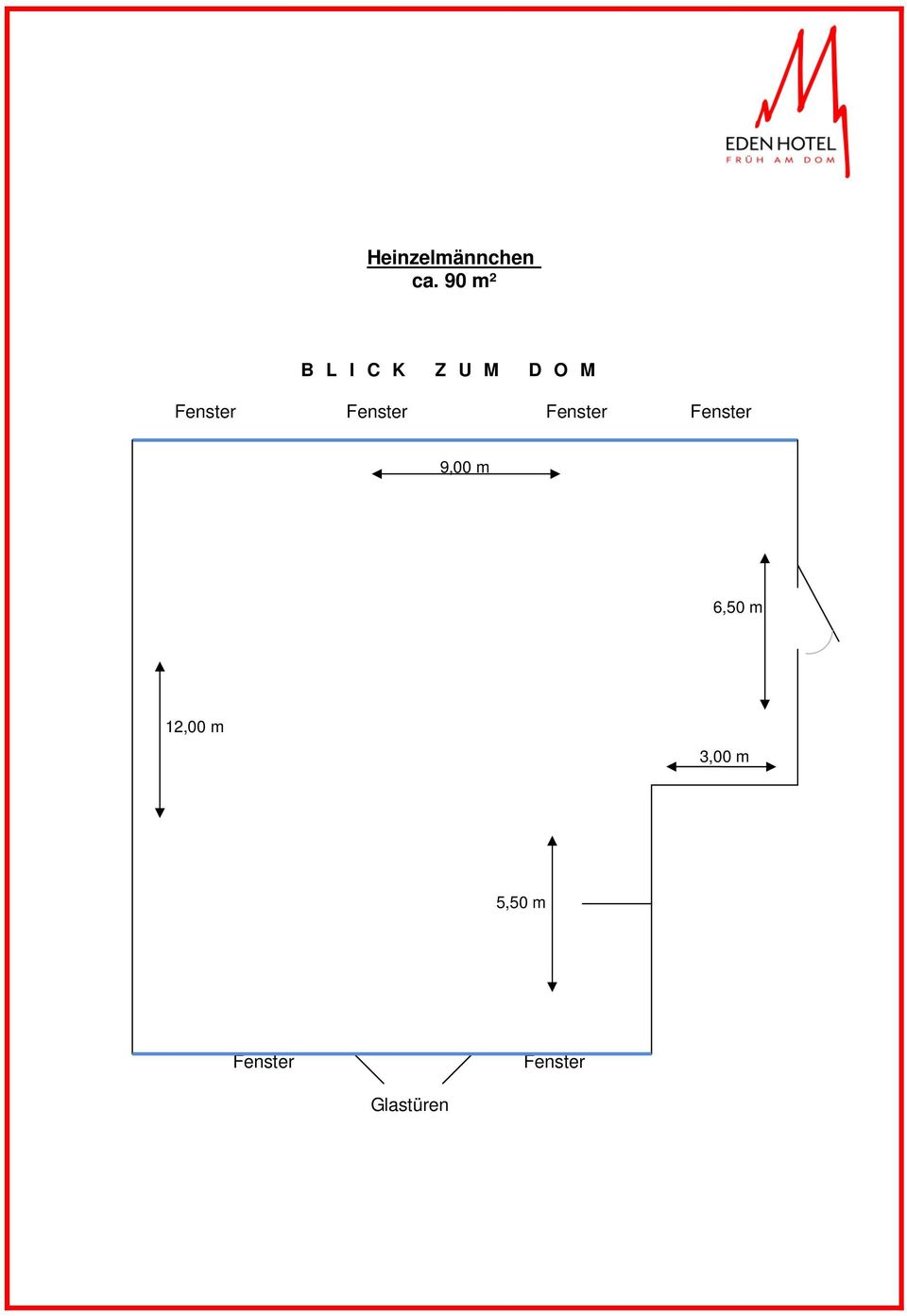 Fenster Fenster Fenster 9,00 m 6,50