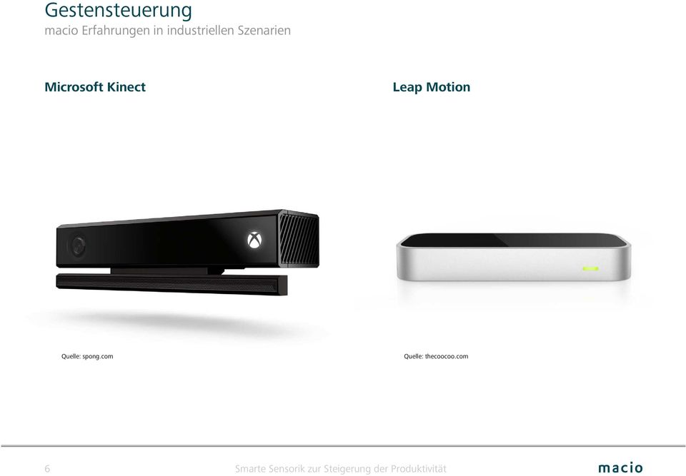 Szenarien Microsoft Kinect Leap
