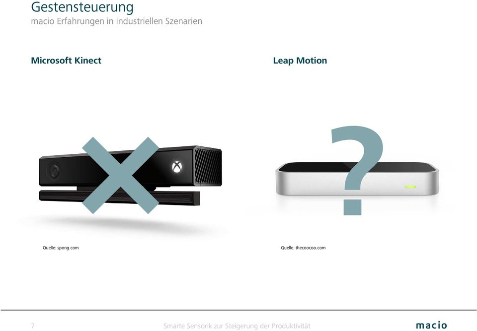Szenarien Microsoft Kinect Leap