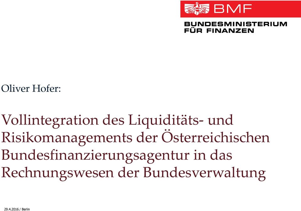 Österreichischen Bundesfinanzierungsagentur