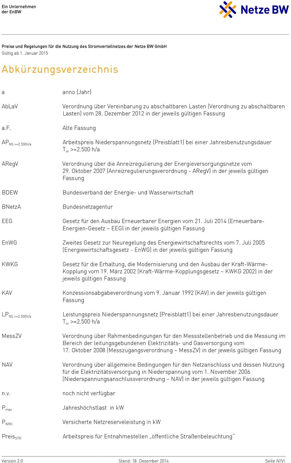 500 h/a ARegV BDEW BNetzA EEG Verordnung über die Anreizregulierung der Energieversorgungsnetze vom 29.