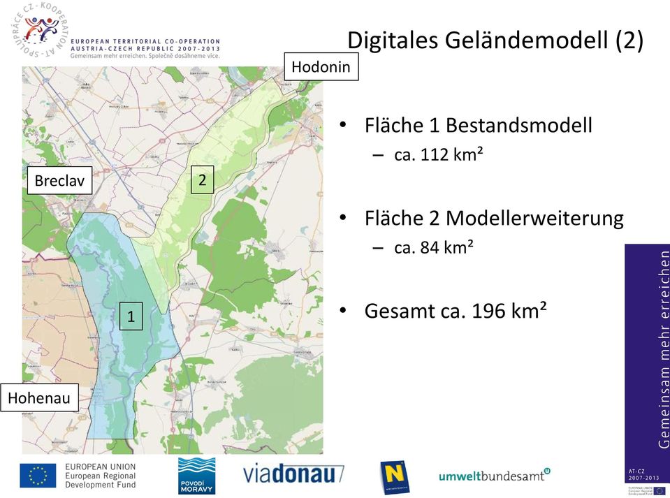 112 km² Fläche 2 Modellerweiterung
