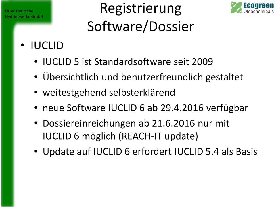 Software IUCLID 6 