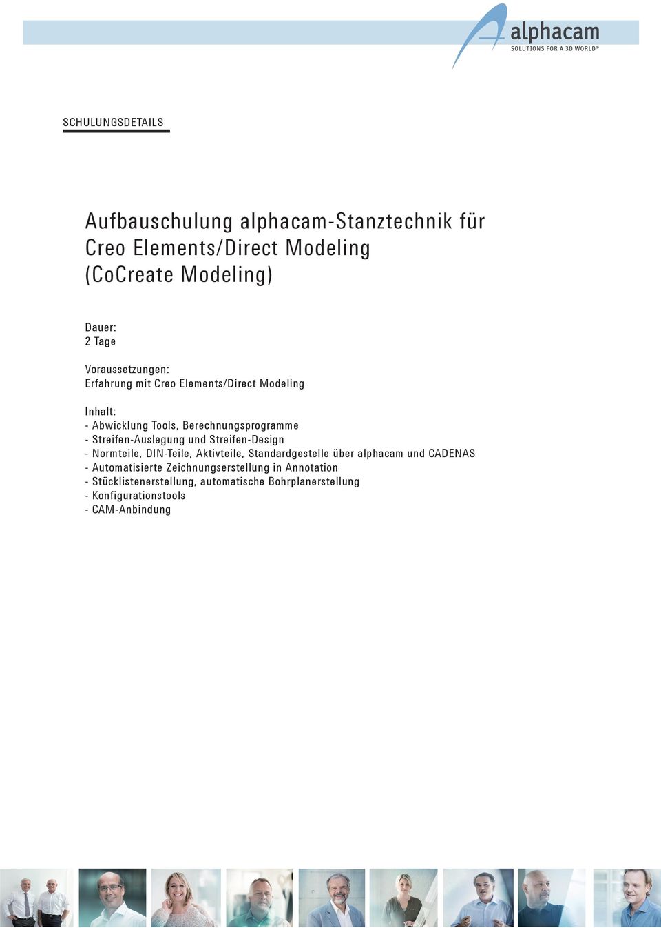 Streifen-Auslegung und Streifen-Design - Normteile, DIN-Teile, Aktivteile, Standardgestelle über alphacam und CADENAS -