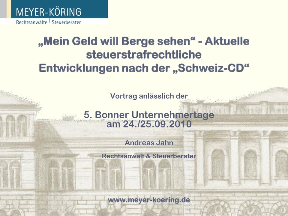 Schweiz-CD Vortrag anlässlich der 5.