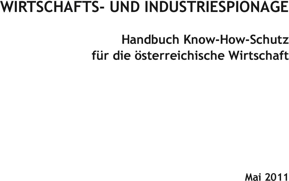 Handbuch Know-How-Schutz