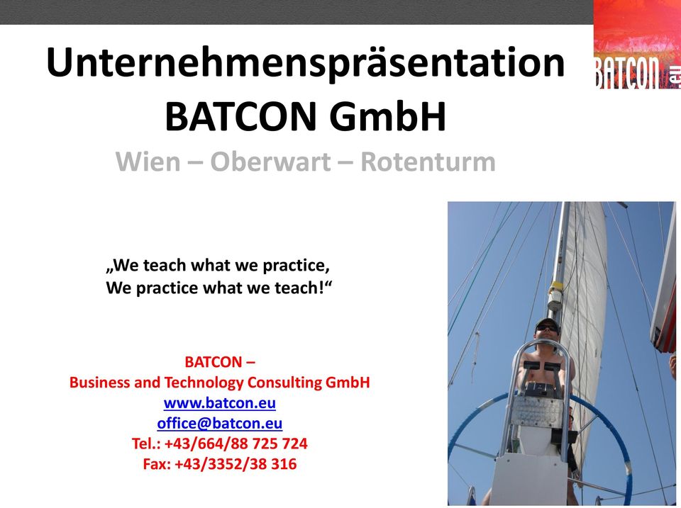 teach! BATCON Business and Technology Consulting GmbH www.