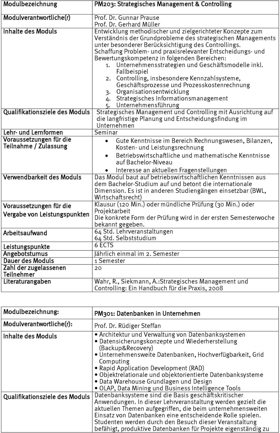 Gerhard Müller Entwicklung methodischer und zielgerichteter Konzepte zum Verständnis der Grundprobleme des strategischen Managements unter besonderer Berücksichtigung des Controllings.