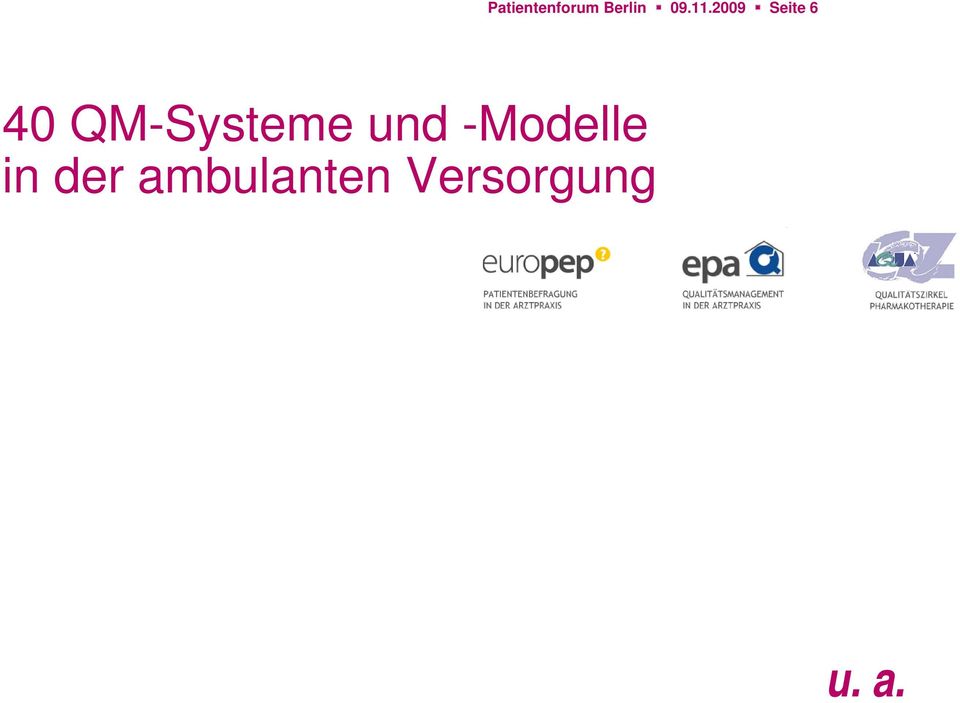 QM-Systeme und -Modelle