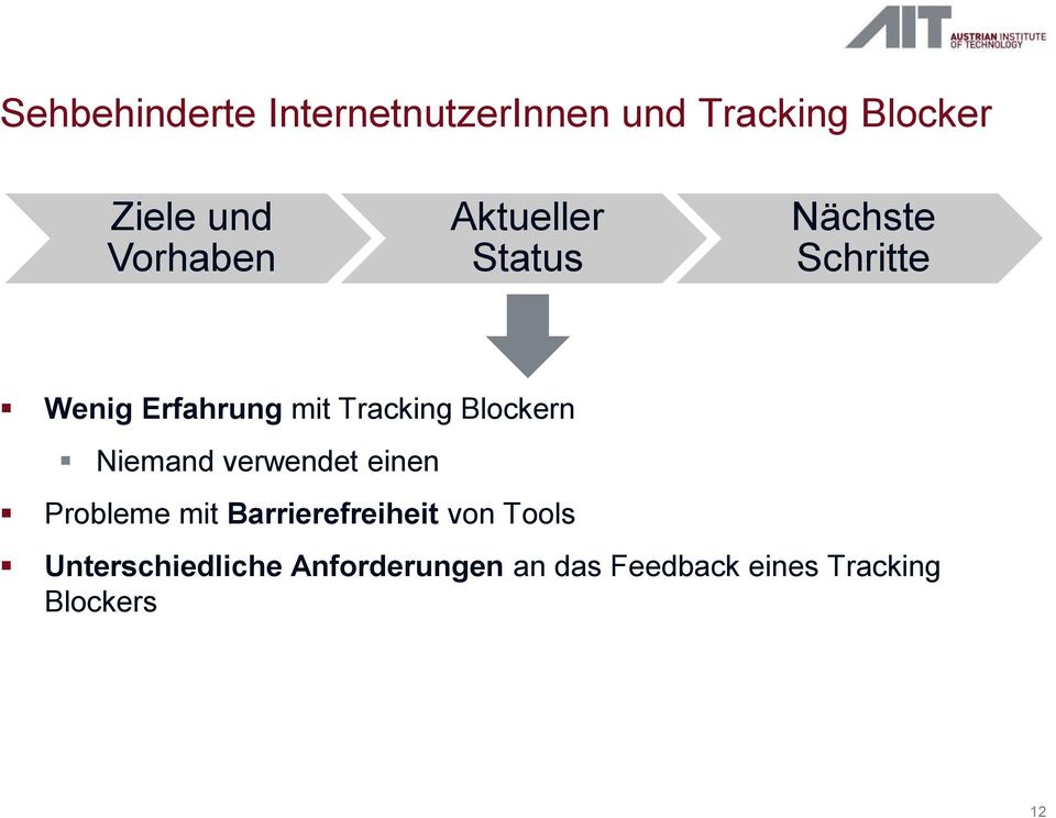 einen Probleme mit Barrierefreiheit von Tools