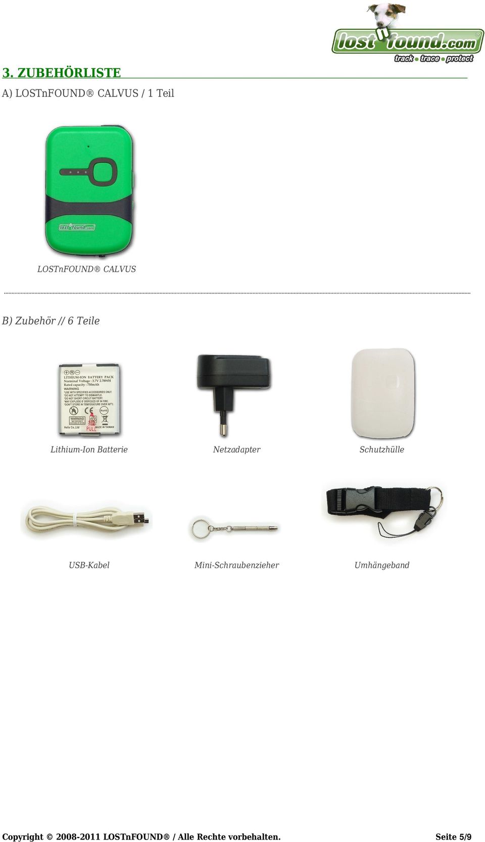 Netzadapter Schutzhülle USB-Kabel Mini-Schraubenzieher