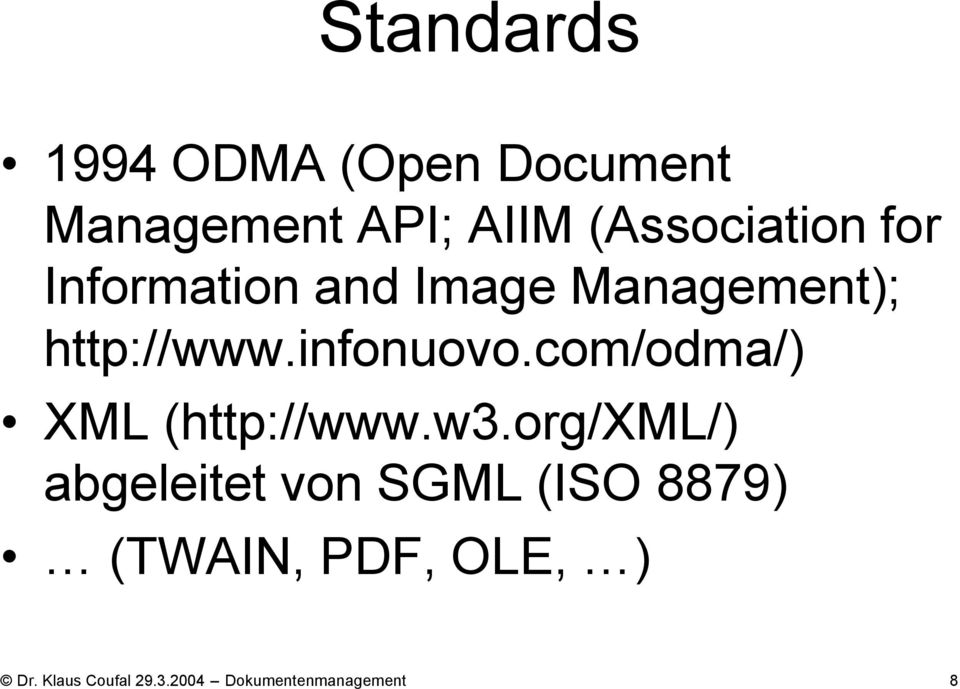 infonuovo.com/odma/) XML (http://www.w3.