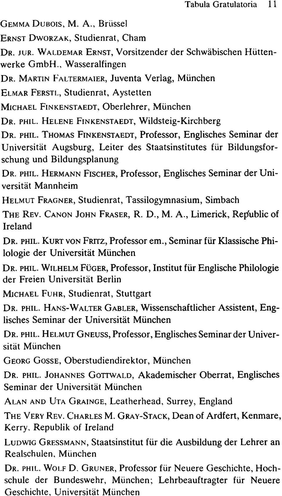 HELENE FINKENSTAEDT, Wildsteig-Kirchberg DR. PHIL.