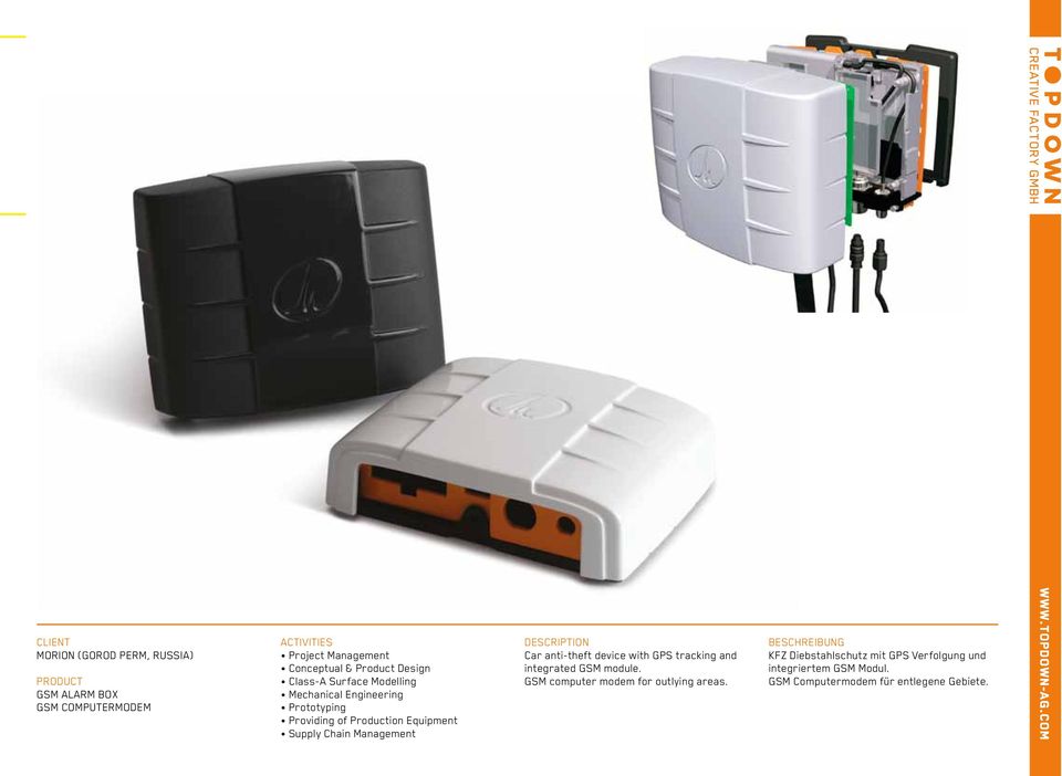 device with GPS tracking and integrated GSM module. GSM computer modem for outlying areas.