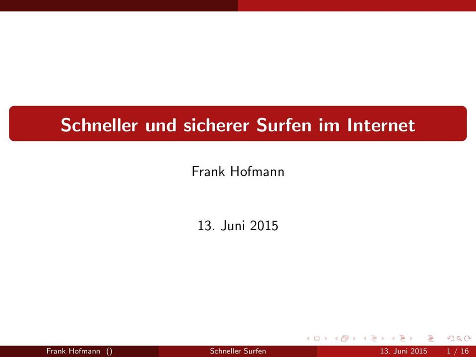 Juni 2015 Frank Hofmann ()