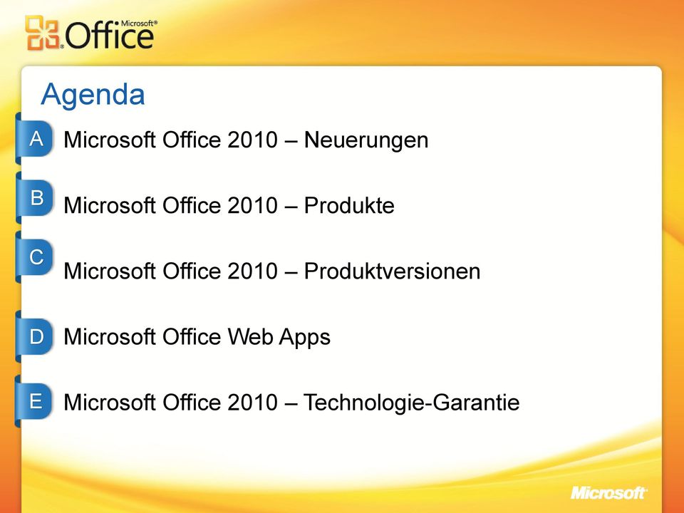 Office 2010 Produktversionen D Microsoft