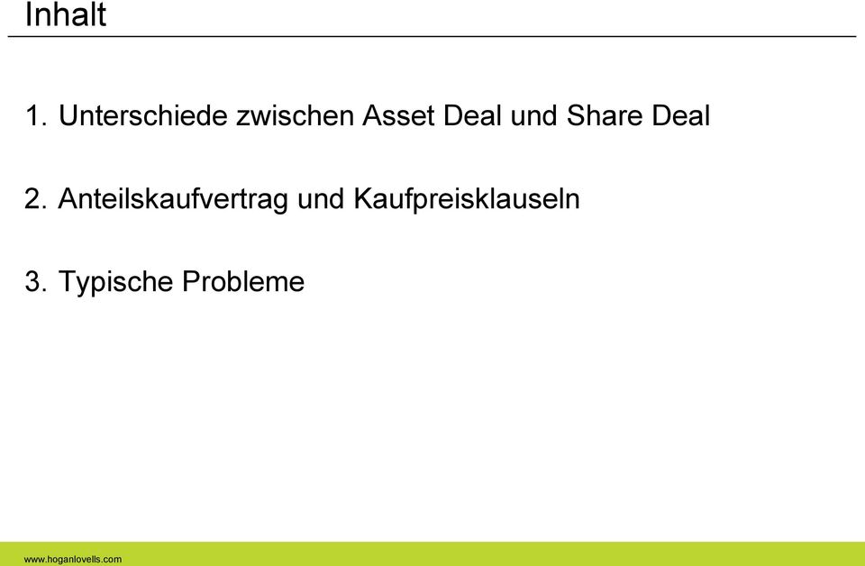 Deal und Share Deal 2.