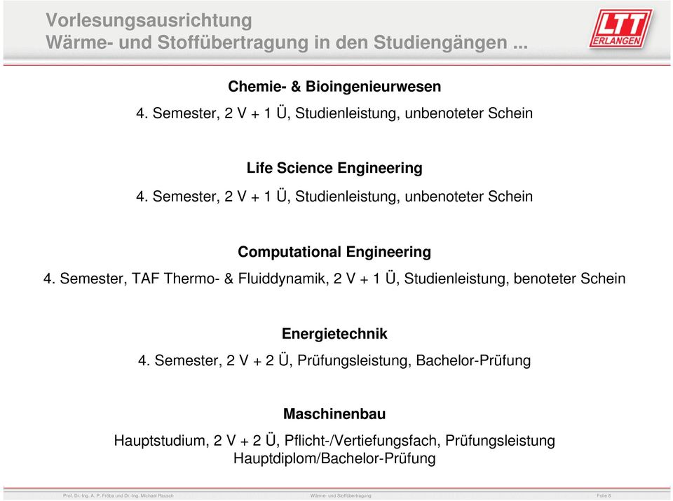 Semester, 2 V + 1 Ü, Studienleistung, unbenoteter Schein Computational Engineering 4.