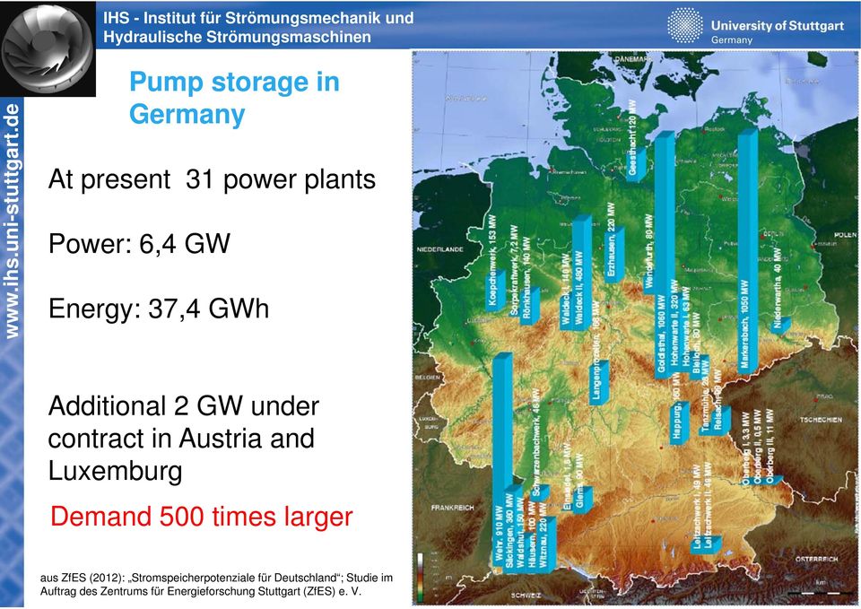 500 times larger aus ZfES (2012): Stromspeicherpotenziale für Deutschland